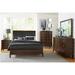 Wildon Home® Gagnier King Upholstered Platform 6 Piece Bedroom Set Upholstered, Leather in Brown | 60 H x 84 W x 88.5 D in | Wayfair