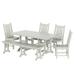 Lark Manor™ Aleera Rectangular 6 - Person 71" Long Outdoor Dining Set Plastic in Brown | 71 W x 37 D in | Wayfair 3B624469D84743598BCFC088F61A1DCD