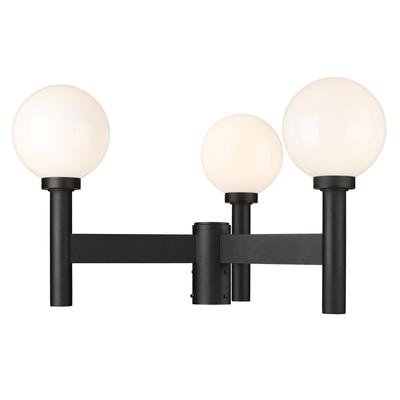 Z-Lite Laurent 18 Inch Outdoor Post Lamp - 597MP3-BK