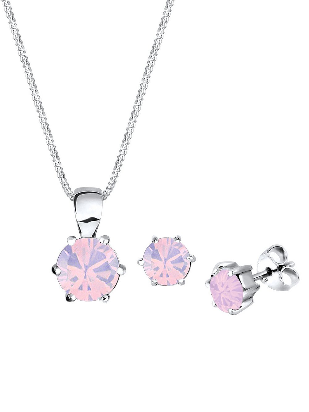 Elli Schmuckset Damen rosa, 45