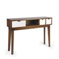 Console en bois marron et blanc L 110 cm