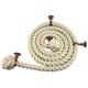 32mm Natural Cotton Bannister Handrail Stair Rope x 10 FT c/w 4 Copper Fittings