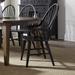 The Gray Barn Hearthstone Ridge Black Windsor Back Arm Chair