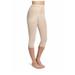 Plus Size Women's Shapette Capri Pant Liner w/ Contour Bands by Rago in Beige (Size XL)