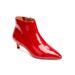 Extra Wide Width Women's The Meredith Bootie by Comfortview in Red Patent (Size 8 1/2 WW)
