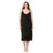 Plus Size Women's Snip-To-Fit Dress Liner by Comfort Choice in Black (Size L)