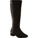 Women's The Ivana Wide Calf Boot by Comfortview in Black (Size 9 M)