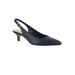 Extra Wide Width Women's Scarlett Slingback Pumps by Bella Vita® in Navy Leather (Size 9 WW)