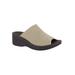 Extra Wide Width Women's Airy Sandals by Easy Street® in Natural Stretch (Size 8 1/2 WW)