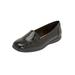 Extra Wide Width Women's The Leisa Flat by Comfortview in Black (Size 10 1/2 WW)