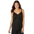 Plus Size Women's Lace Trim Camisole by Comfort Choice in Black (Size 22/24) Full Slip