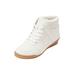 Wide Width Women's CV Sport Honey Sneaker by Comfortview in White (Size 7 1/2 W)