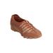 Wide Width Women's CV Sport Tory Slip On Sneaker by Comfortview in Cognac (Size 12 W)