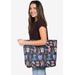 Women's Disney Villains Travel Rope Tote Bag All-Over Print by Disney in Black