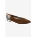 Women's Novatoo Flat by Bellini in Brown Micro Snake (Size 9 1/2 M)