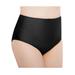 Plus Size Women's Control Top Shaping Panties by Exquisite Form in Black (Size M)