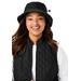 Women's Quilted Bucket Hat by Accessories For All in Black