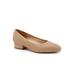 Wide Width Women's Jade Pump by Trotters in Nude (Size 10 W)