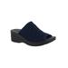 Wide Width Women's Airy Sandals by Easy Street® in Navy Stretch (Size 7 1/2 W)