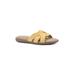 Women's Cliffs Fortunate Slide Sandal by Cliffs in Yellow Suede Smooth (Size 8 M)