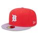 Men's New Era Red/Lavender Detroit Tigers Spring Color Two-Tone 59FIFTY Fitted Hat