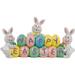 Dezsed Easter Decorations Clearance Easter Table Decorations Easter Resin Bunnies Tabletopper Ornaments Cute Spring Rabbit Statue Centerpieces Decor For Party Home Holiday Multicolor C