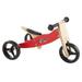 Trademark 2-in-1 Wooden Balance Bike & Push Tricycle Ride-On Toy with Easy Grip Handles No Pedals & Rubber Wheels