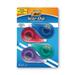 BIC Wite-Out EZ Correct Correction Tape Non-Refillable Blue/Yellow Applicators 0.17 x 400 4/Pack