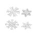 4 Pieces Snowflake Shape Metal Cutting Dies Stencils Template Tool for Photo Album Embossing Paper Crafts DIY Christmas