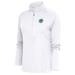 Women's 2023 U.S. Senior Open Antigua White Logo Tribute Quarter-Zip Pullover Top