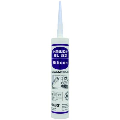 Kawo - sl 52 Elastischer 1-K Silikon-Dichtstoff 310 ml Kartusche Farbe transparent Image