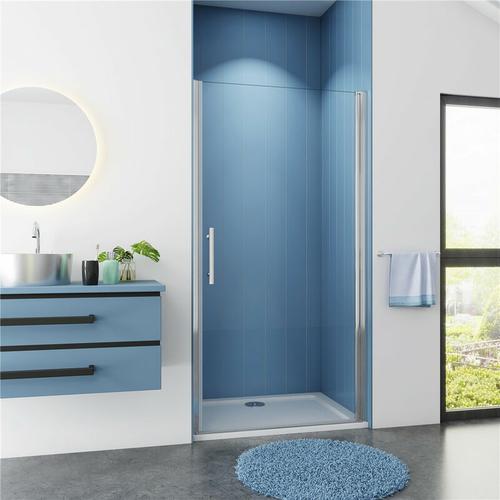 Bad 70x180cm Drehtür Nischentür 5mm Nanoglas Duschwand Duschtür