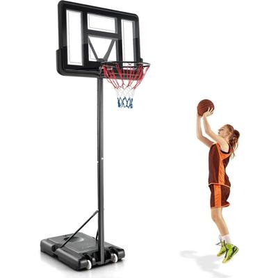 Costway - Basketballständer 130-305 cm höhenverstellbar, Basketballkorb mit Ständer & 2 Rädern,