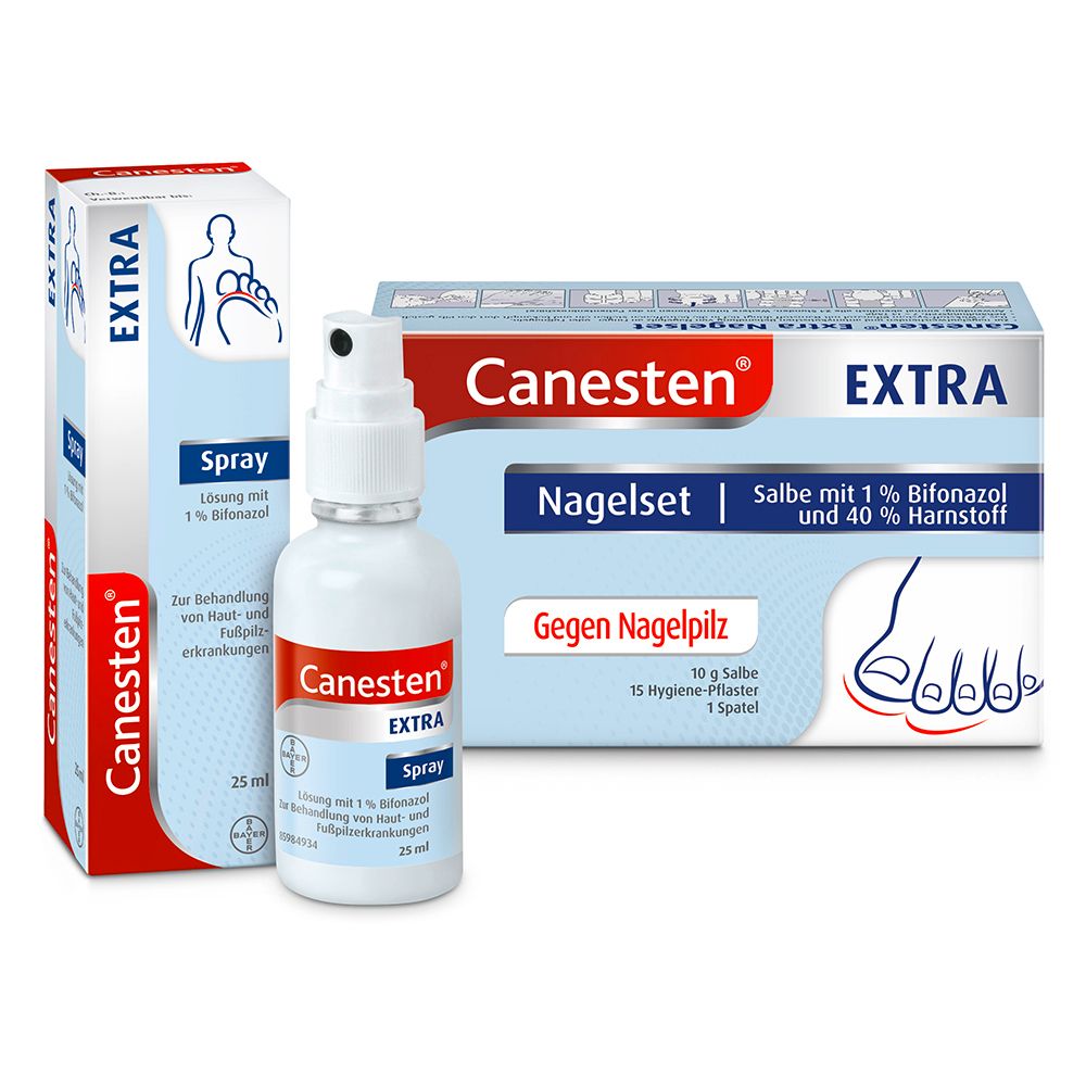Canesten Extra Nagelset + Spray 1 St Set Image