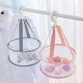 Visland Drying Rack Laundry Basket Hanging Basket Beauty Egg Drying Net Bag Hangable Makeup Brush Storage Rack Organizer