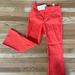 Zara Pants & Jumpsuits | Cropped Zara Pants | Color: Red | Size: M