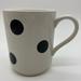 Kate Spade Dining | Kate Spade Mug New York Lenox Deco Black Polka Dot Coffee Mug Coffee Euc White | Color: Black/White | Size: 4”