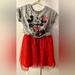Disney Dresses | Little Girls Minnie + Mickey Dress Disney - 3t | Color: Gray/Red | Size: 3tg