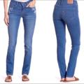 Levi's Jeans | Levis Light Blue Washed Mid Rise Skinny Floral Embroidery Jeans | Color: Blue | Size: 32