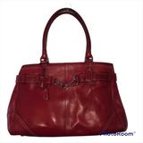 Coach Bags | Coach Hamptons Large Red Leather Tote Purse | Color: Red | Size: Os