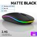2.4G Wireless Mouse USB Rechargeable Bluetooth RGB Silent Ergonomic Mouse with Backlight for Laptop Ipad