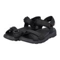 Sandale RIEKER EVOLUTION Gr. 39, schwarz (schwarz, black) Damen Schuhe Sandale Riemchensandale Outdoorsandale Trekkingsandalen