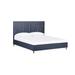 Modus Furniture Argento Navy Blue Solid Wood Platform Bed Wood in Blue/Brown | 55 H x 81 W x 91 D in | Wayfair 9DKBH5