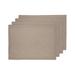 Solino Home Fete - 100% Pure Linen Placemats Linen in White/Brown | 19 H x 14 W x 0.05 D in | Wayfair SH111PM00NL