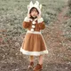 Umorden-Costume de renne pour filles grenouillères pyjama robe fantaisie Halloween Noël