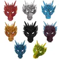 Masque de Dragon d'Halloween en Mousse PU 3D Accessoires de Cosplay de Carnaval d'Horreur pour