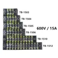 Bornier à vis à double rangée connecteur de fil 600V 15A TB-1503 / TB1504 /TB1505/ TB1506 / TB-1510