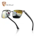 HU WOOD – lunettes de soleil à monture métallique verres polarisés couleurs bleues pour hommes et