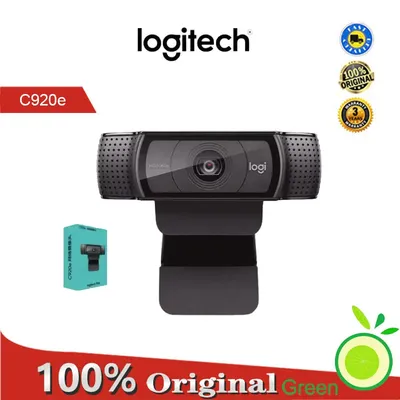 Logitech-Webcam HD C920e 1080p caméras intelligentes USB statiques