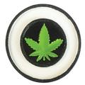 The Holiday Aisle® PERSONALIZED CHRISTMAS ORNAMENT LEGALIZE IT HEMP LEAF Ceramic/Porcelain in Blue/Green/Pink | 3 H x 4 W x 1 D in | Wayfair